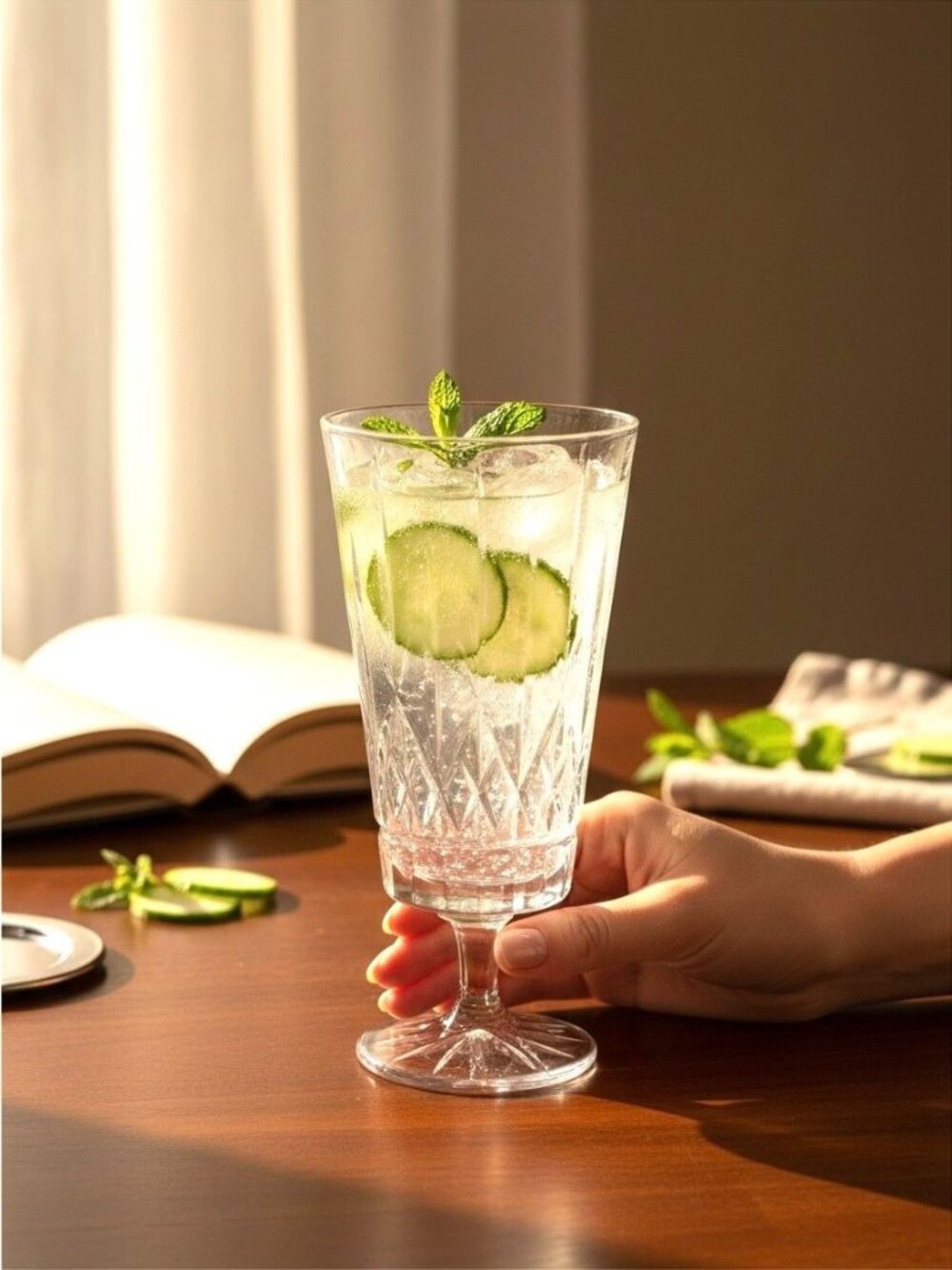Godinger Crystal Iced Beverage Tea Glass